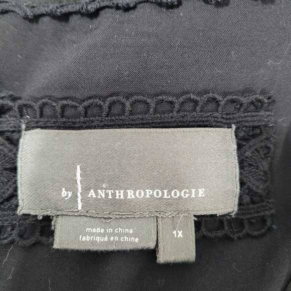 Anthropologie Black Ruffled Tiered Sundress - Picture 7 of 12